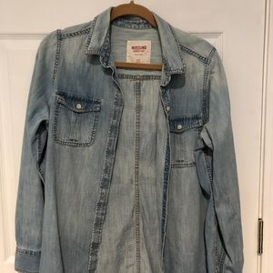 Washed Out Denim Shirt Target (XL)